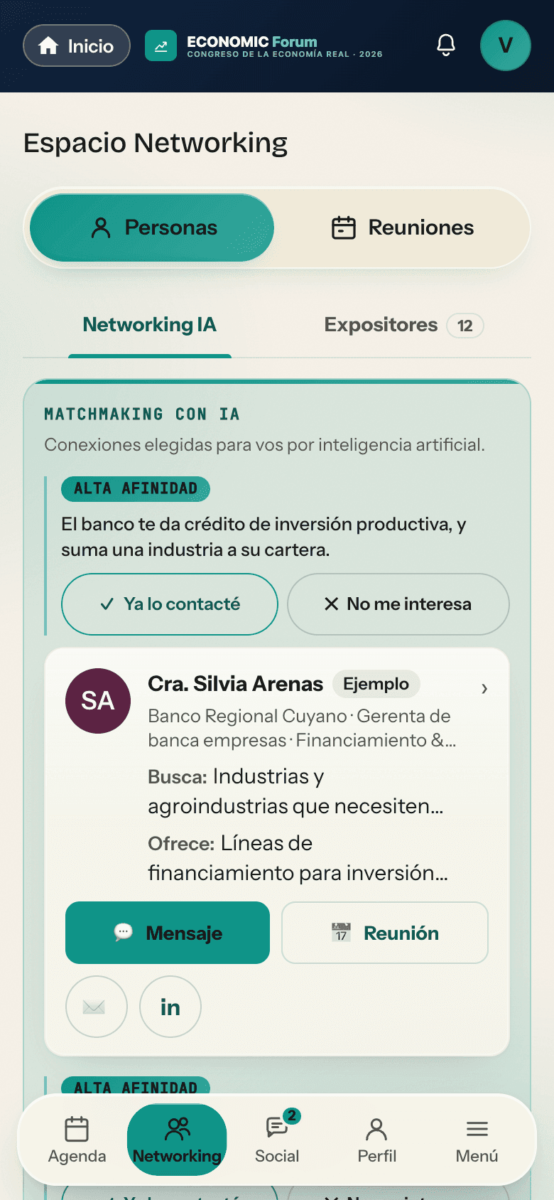 Matchmaking con IA: a quién conocer y por qué.